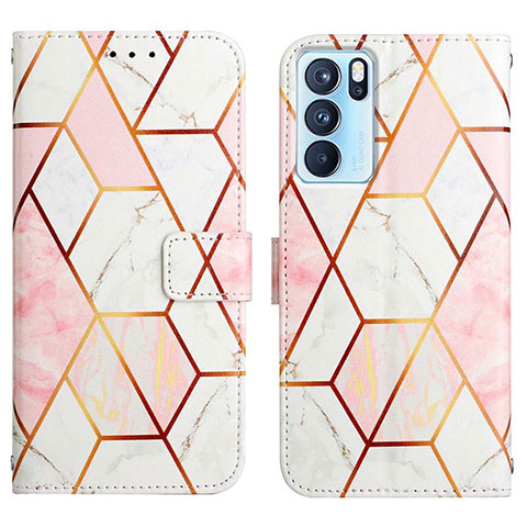 Coque Portefeuille Motif Fantaisie Livre Cuir Etui Clapet Y04B pour Oppo Reno6 Pro 5G India Blanc