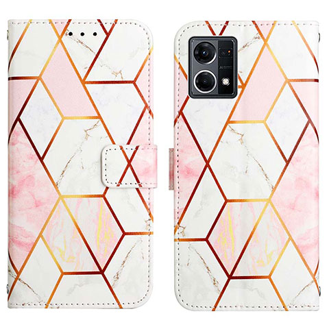 Coque Portefeuille Motif Fantaisie Livre Cuir Etui Clapet Y04B pour Oppo Reno7 4G Blanc