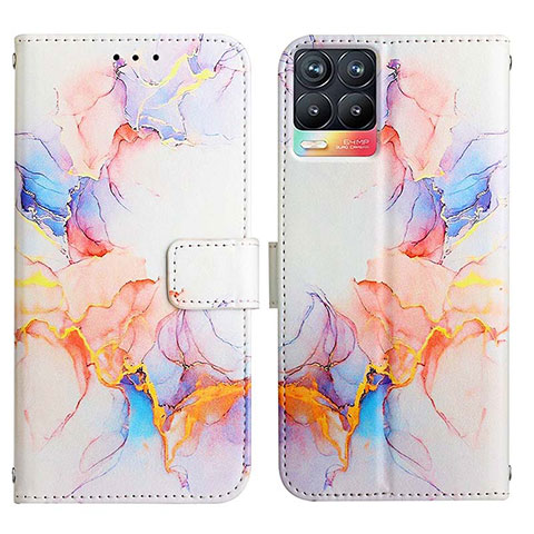 Coque Portefeuille Motif Fantaisie Livre Cuir Etui Clapet Y04B pour Realme 8 4G Bleu