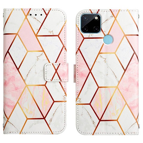 Coque Portefeuille Motif Fantaisie Livre Cuir Etui Clapet Y04B pour Realme C21Y Blanc