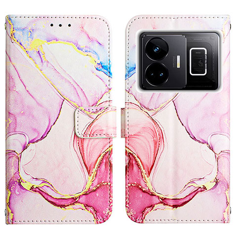 Coque Portefeuille Motif Fantaisie Livre Cuir Etui Clapet Y04B pour Realme GT Neo5 240W 5G Rose