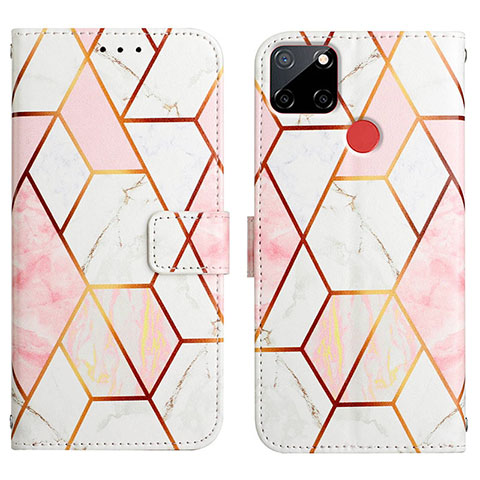 Coque Portefeuille Motif Fantaisie Livre Cuir Etui Clapet Y04B pour Realme Narzo 30A Blanc