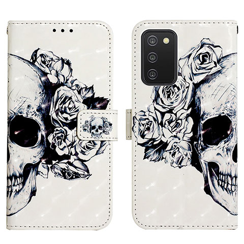 Coque Portefeuille Motif Fantaisie Livre Cuir Etui Clapet Y04B pour Samsung Galaxy A02s Noir