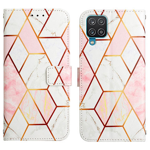 Coque Portefeuille Motif Fantaisie Livre Cuir Etui Clapet Y04B pour Samsung Galaxy A12 5G Blanc