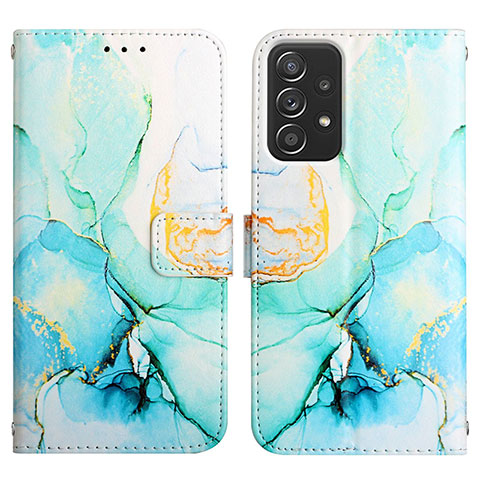 Coque Portefeuille Motif Fantaisie Livre Cuir Etui Clapet Y04B pour Samsung Galaxy A23 4G Vert