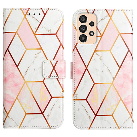 Coque Portefeuille Motif Fantaisie Livre Cuir Etui Clapet Y04B pour Samsung Galaxy A33 5G Blanc