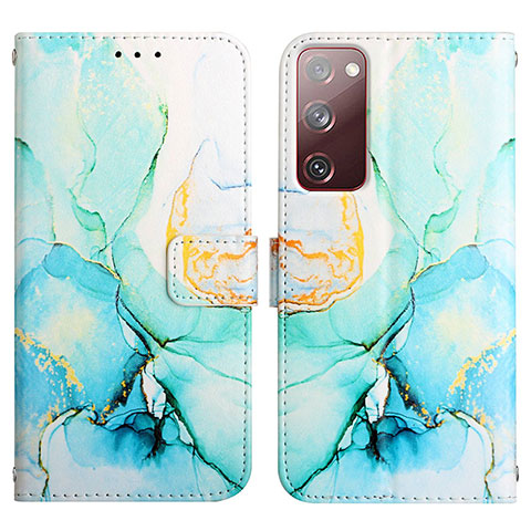 Coque Portefeuille Motif Fantaisie Livre Cuir Etui Clapet Y04B pour Samsung Galaxy S20 FE (2022) 5G Vert