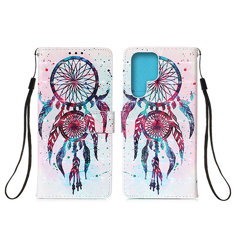 Coque Portefeuille Motif Fantaisie Livre Cuir Etui Clapet Y04B pour Samsung Galaxy S22 Ultra 5G Mixte