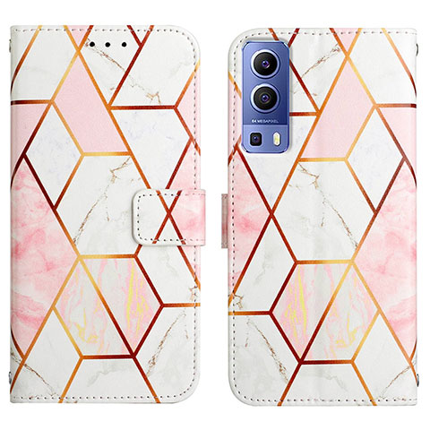 Coque Portefeuille Motif Fantaisie Livre Cuir Etui Clapet Y04B pour Vivo iQOO Z3 5G Blanc