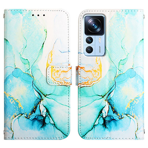 Coque Portefeuille Motif Fantaisie Livre Cuir Etui Clapet Y04B pour Xiaomi Mi 12T 5G Vert