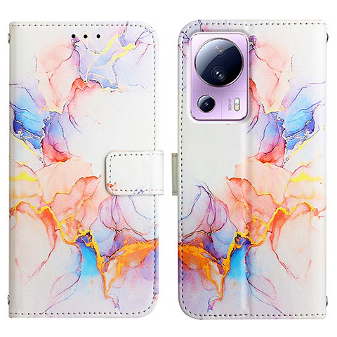 Coque Portefeuille Motif Fantaisie Livre Cuir Etui Clapet Y04B pour Xiaomi Mi 13 Lite 5G Bleu