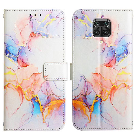 Coque Portefeuille Motif Fantaisie Livre Cuir Etui Clapet Y04B pour Xiaomi Poco M2 Pro Bleu