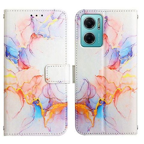 Coque Portefeuille Motif Fantaisie Livre Cuir Etui Clapet Y04B pour Xiaomi Redmi 10 Prime Plus 5G Bleu