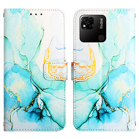 Coque Portefeuille Motif Fantaisie Livre Cuir Etui Clapet Y04B pour Xiaomi Redmi 10A 4G Vert