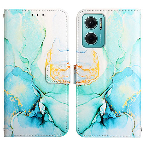 Coque Portefeuille Motif Fantaisie Livre Cuir Etui Clapet Y04B pour Xiaomi Redmi 11 Prime 5G Vert