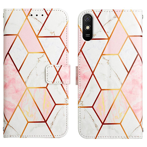 Coque Portefeuille Motif Fantaisie Livre Cuir Etui Clapet Y04B pour Xiaomi Redmi 9A Blanc