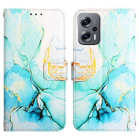 Coque Portefeuille Motif Fantaisie Livre Cuir Etui Clapet Y04B pour Xiaomi Redmi K50i 5G Vert