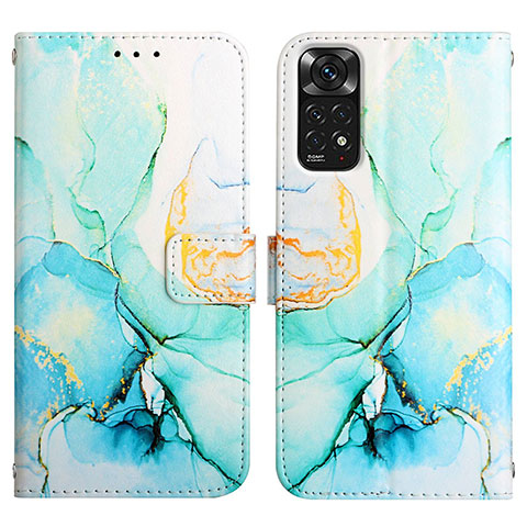 Coque Portefeuille Motif Fantaisie Livre Cuir Etui Clapet Y04B pour Xiaomi Redmi Note 11 4G (2022) Vert