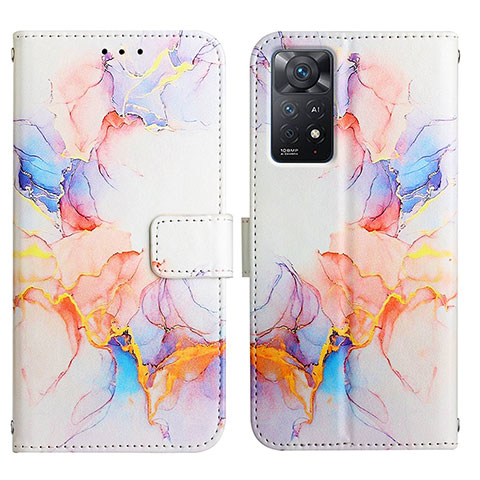 Coque Portefeuille Motif Fantaisie Livre Cuir Etui Clapet Y04B pour Xiaomi Redmi Note 11 Pro 4G Bleu