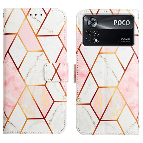 Coque Portefeuille Motif Fantaisie Livre Cuir Etui Clapet Y04B pour Xiaomi Redmi Note 11E Pro 5G Blanc