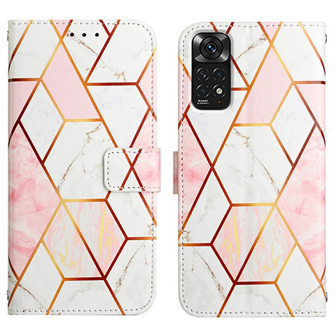 Coque Portefeuille Motif Fantaisie Livre Cuir Etui Clapet Y04B pour Xiaomi Redmi Note 11S 4G Blanc