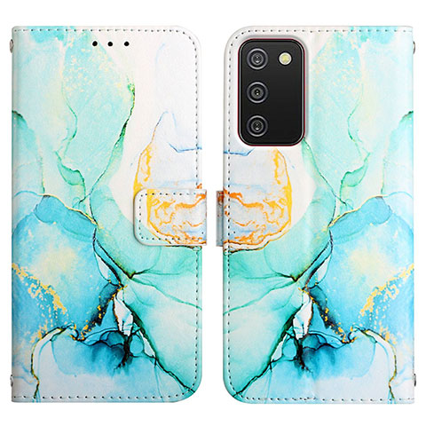 Coque Portefeuille Motif Fantaisie Livre Cuir Etui Clapet Y05B pour Samsung Galaxy A02s Vert