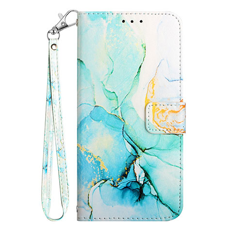 Coque Portefeuille Motif Fantaisie Livre Cuir Etui Clapet YB1 pour Motorola Moto G Play Gen 2 Vert