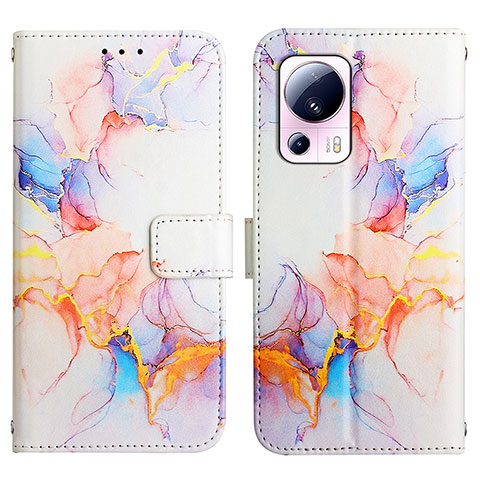 Coque Portefeuille Motif Fantaisie Livre Cuir Etui Clapet YB4 pour Xiaomi Mi 12 Lite NE 5G Bleu