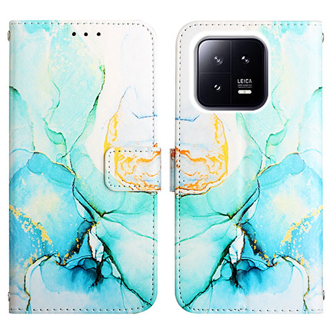 Coque Portefeuille Motif Fantaisie Livre Cuir Etui Clapet YB4 pour Xiaomi Mi 13 Pro 5G Vert