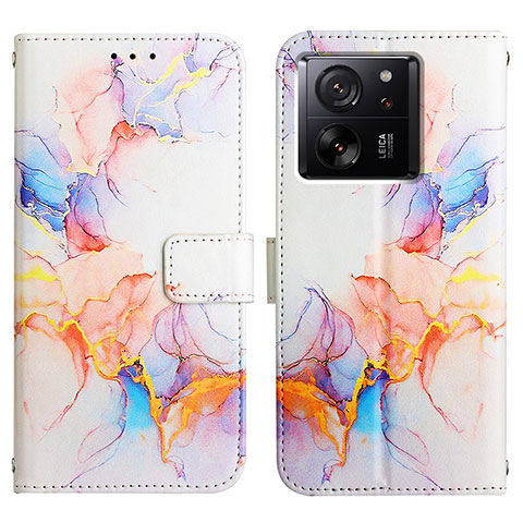 Coque Portefeuille Motif Fantaisie Livre Cuir Etui Clapet YB4 pour Xiaomi Mi 13T Pro 5G Bleu