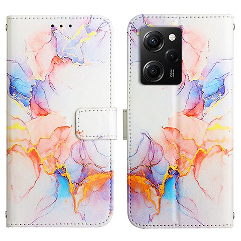 Coque Portefeuille Motif Fantaisie Livre Cuir Etui Clapet YB4 pour Xiaomi Redmi Note 12 Pro Speed 5G Bleu