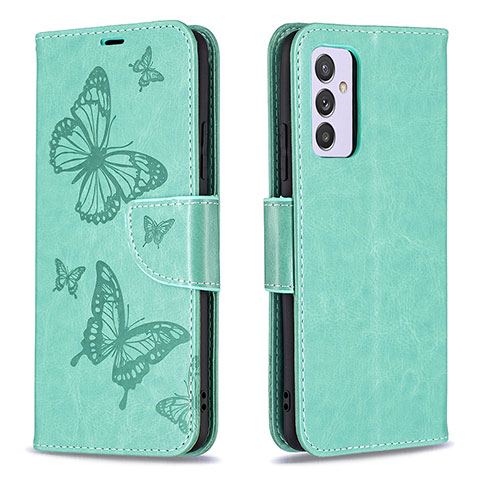 Coque Portefeuille Papillon Livre Cuir Etui Clapet B01F pour Samsung Galaxy A24 4G Vert