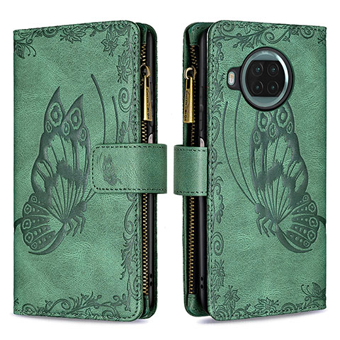 Coque Portefeuille Papillon Livre Cuir Etui Clapet B03F pour Xiaomi Mi 10T Lite 5G Vert