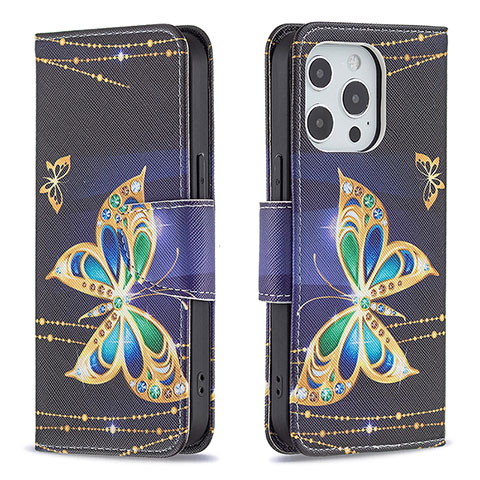 Coque Portefeuille Papillon Livre Cuir Etui Clapet L07 pour Apple iPhone 14 Pro Mixte