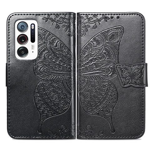 Coque Portefeuille Papillon Livre Cuir Etui Clapet pour Oppo Find N 5G Noir