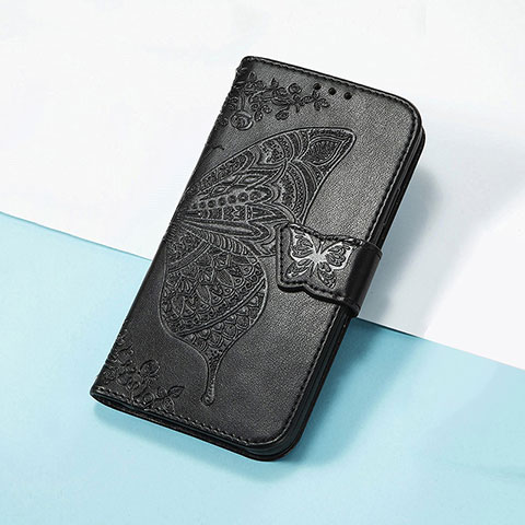 Coque Portefeuille Papillon Livre Cuir Etui Clapet S01D pour Huawei Honor V40 5G Noir