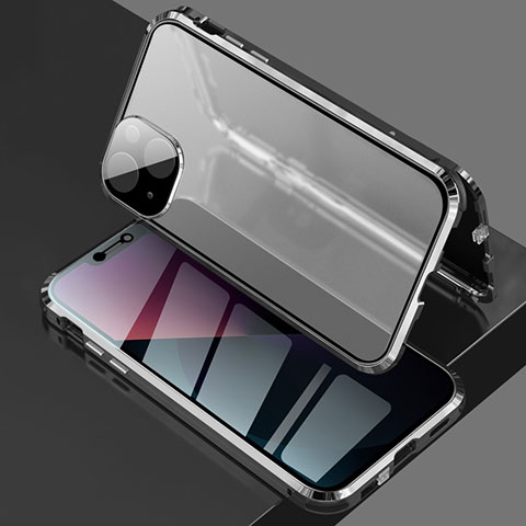 Coque Luxe Aluminum Metal Housse Etui M07 pour Apple iPhone 13 Pro Max  Argent