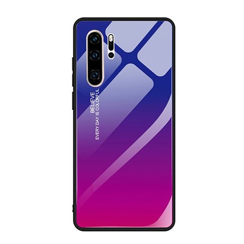 Coque Rebord Contour Silicone et Vitre Miroir Housse Etui Degrade Arc en Ciel H01 pour Huawei P30 Pro New Edition Mixte