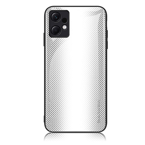 Coque Rebord Contour Silicone et Vitre Miroir Housse Etui Degrade Arc en Ciel JM1 pour Xiaomi Redmi Note 12 4G Blanc