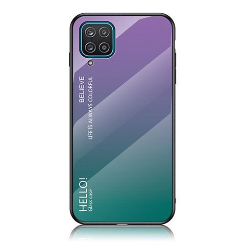 Coque Rebord Contour Silicone et Vitre Miroir Housse Etui Degrade Arc en Ciel LS1 pour Samsung Galaxy F12 Mixte