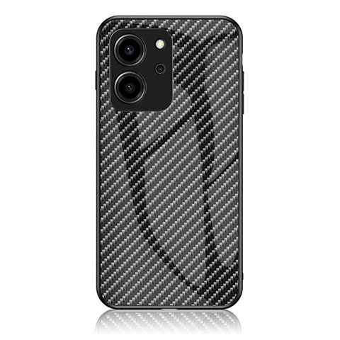 Coque Rebord Contour Silicone et Vitre Miroir Housse Etui Degrade Arc en Ciel LS2 pour Huawei Honor 80 SE 5G Noir