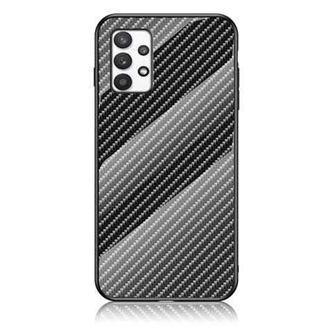 Coque Rebord Contour Silicone et Vitre Miroir Housse Etui Degrade Arc en Ciel LS2 pour Samsung Galaxy A53 5G Noir