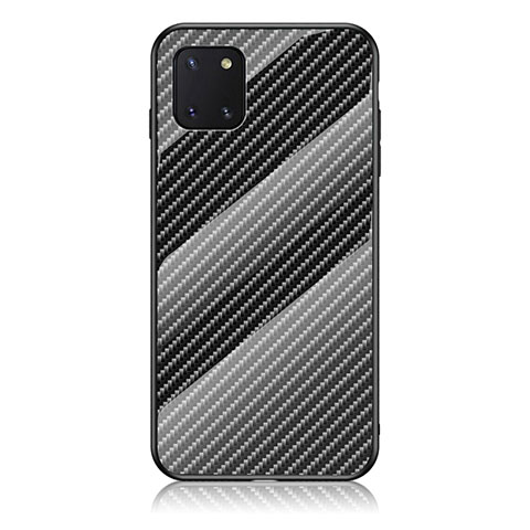 Coque Rebord Contour Silicone et Vitre Miroir Housse Etui Degrade Arc en Ciel LS2 pour Samsung Galaxy M60s Noir