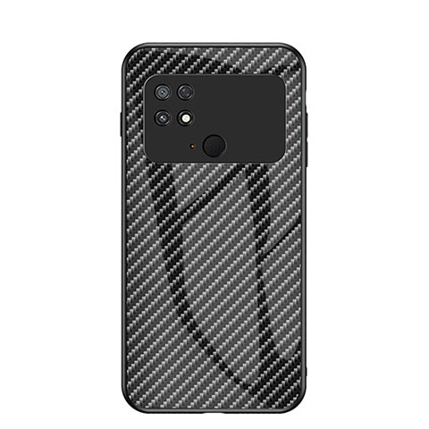 Coque Rebord Contour Silicone et Vitre Miroir Housse Etui Degrade Arc en Ciel LS2 pour Xiaomi Poco C40 Noir