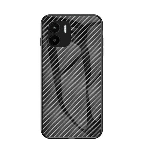 Coque Rebord Contour Silicone et Vitre Miroir Housse Etui Degrade Arc en Ciel LS2 pour Xiaomi Poco C50 Noir