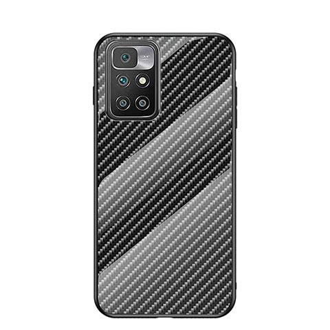 Coque Rebord Contour Silicone et Vitre Miroir Housse Etui Degrade Arc en Ciel LS2 pour Xiaomi Redmi 10 (2022) Noir