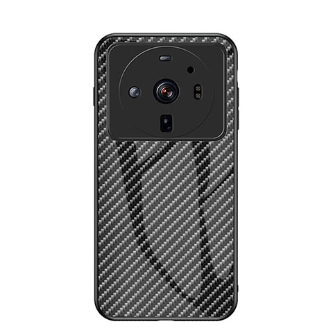 Coque Rebord Contour Silicone et Vitre Miroir Housse Etui Degrade Arc en Ciel pour Xiaomi Mi 12 Ultra 5G Noir