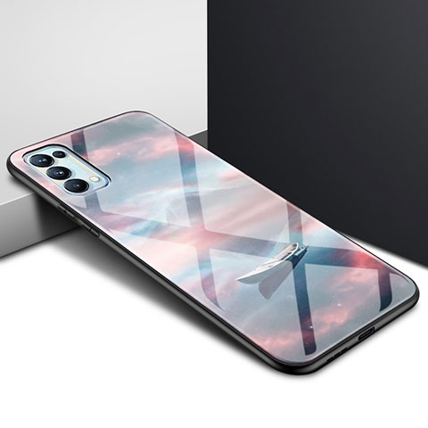 Coque Rebord Contour Silicone et Vitre Miroir Housse Etui pour Oppo Find X3 Lite 5G Mixte