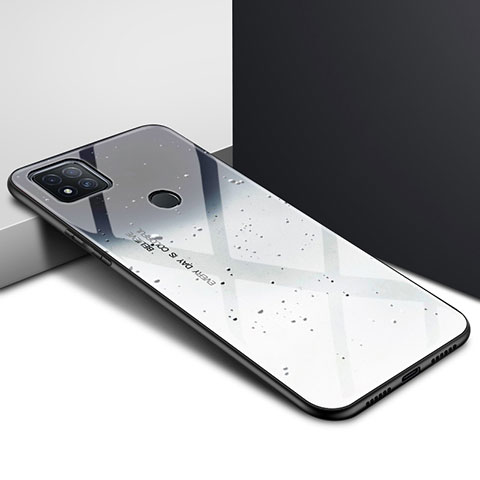 Coque Rebord Contour Silicone et Vitre Miroir Housse Etui pour Xiaomi POCO C31 Gris