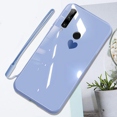 Coque Rebord Contour Silicone et Vitre Miroir Housse Etui T01 pour Huawei Honor 20 Lite Violet